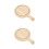 2 Stuks Bamboe Pizzabord Met Handvat Dienblad 8