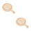 2 Stuks Bamboe Pizzabord Met Handvat Dienblad 10