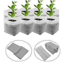 (12x12cm - 100pcs) 50-100pcs Garden Seeding Bags Nursery Plant Grow Bags Biodegradable Seeds Nursery Bag Fabric Planting Pocket Patio Flower Pot