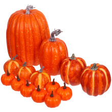 14 Schaumstoffkürbisse Für Herbst, Halloween,