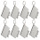 Raindrops Sleutelhanger Benodigdheden Wit 8 Stuks 2,9 Inch 1