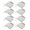 Raindrops Sleutelhanger Benodigdheden Wit 8 Stuks 2,9 Inch 10