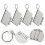 Raindrops Sleutelhanger Benodigdheden Wit 8 Stuks 2,9 Inch 9