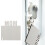 Raindrops Sleutelhanger Benodigdheden Wit 8 Stuks 2,9 Inch 4