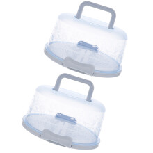 2Stk. Runder Kuchentransporter Mit Griff, Cupcake-Box