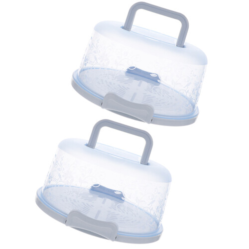 2Stk. Runder Kuchentransporter Mit Griff, Cupcake-Box