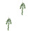 2Stk Simulation Rattan Mit Künstlichen Monstera Blättern Wanddeko 5
