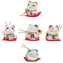 3 katzenstatue winkender arm ornament geld