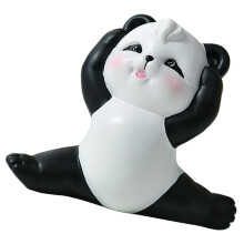 2Stk Panda Figur Mini Harz Garten Ornament