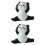 2Stk Panda Figur Mini Harz Garten Ornament 5