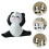 2Stk Panda Figur Mini Harz Garten Ornament 8