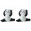 2Stk Panda Figur Mini Harz Garten Ornament 2