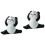 2Stk Panda Figur Mini Harz Garten Ornament 4