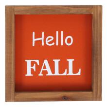 Holztischdekoration Herbstschild Bauernhausdeko Herbst Tischmitte