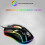 (Black)S1 E-sports Luminous Wired Mouse Usb Wired Desktop Laptop Mute Computer Game Mouse 2