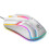 (White)S1 E-sports Luminous Wired Mouse Usb Wired Desktop Laptop Mute Computer Game Mouse 2