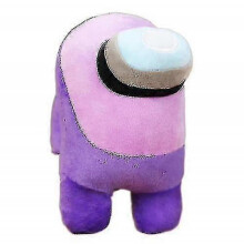 (purple) 20cm Among Us Plush Soft Stuffed Toy Doll Game Plushie Kids Gift