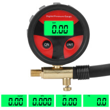 Multifunktionaler digitaler Reifendruckmesser 0-200PSI aus Kupfer und Kunststoff