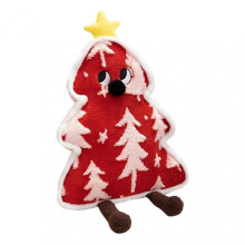 (A, Red) Christmas Tree Plush Throw Pillow Lovely Soft Stuffed Toy Cozy Sofa Cushion Warm Winter Gift Home Holiday Decoration
