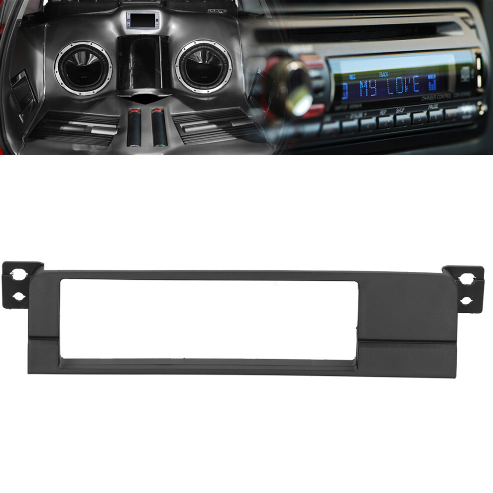 1ÂDin Panel Frame For Bmw E46 Radio Dvd Perfect Fit & Finish Black 7901359456100