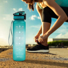 (B) Ouneed 1l Outdoor Sports Bottle Portable Leak-proof Hiking Camping Bottle High Quality