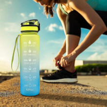 (D) Ouneed 1l Outdoor Sports Bottle Portable Leak-proof Hiking Camping Bottle High Quality