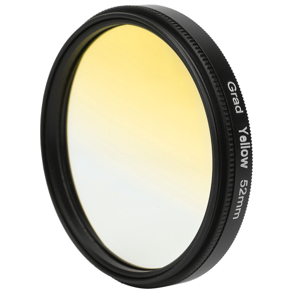 52Mm Gradient Lens Filter For Dslrs - Aluminum Alloy Yellow 3531359456677