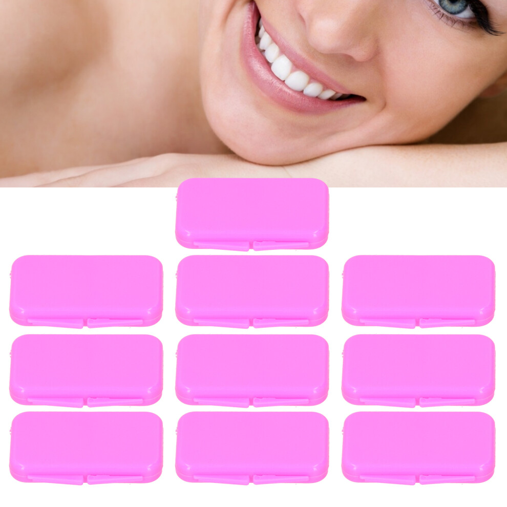 10pcs Strawberry Flavored Orthodontic Dental Wax 5.5x3.5cm