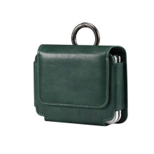 (Green) Multi-functional Faux Leather Waist-Hanging Bag For Foldable Phone , Size: 10 x 7.8 x 2.8cm