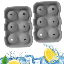 Eiswürfelformer, langsam schmelzende große Eiswürfel, wiederverwendbar, BPA-frei, lebensmittelechtes Silikon, geeignet zum Kühlen von Getränken