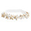 2 -Strumpfband Mit Kristallen Perlenblume Beinband 1