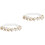 2 -Strumpfband Mit Kristallen Perlenblume Beinband 4