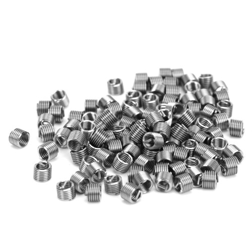100Pcs M4x0.7 Stainless Steel Thread Inserts Repair Tool Kit 1