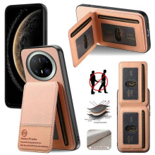 (For Huawei Mate 70 Pro+) Twill Fabric Leather Vertical Flip RFID Card Bag Phone Case