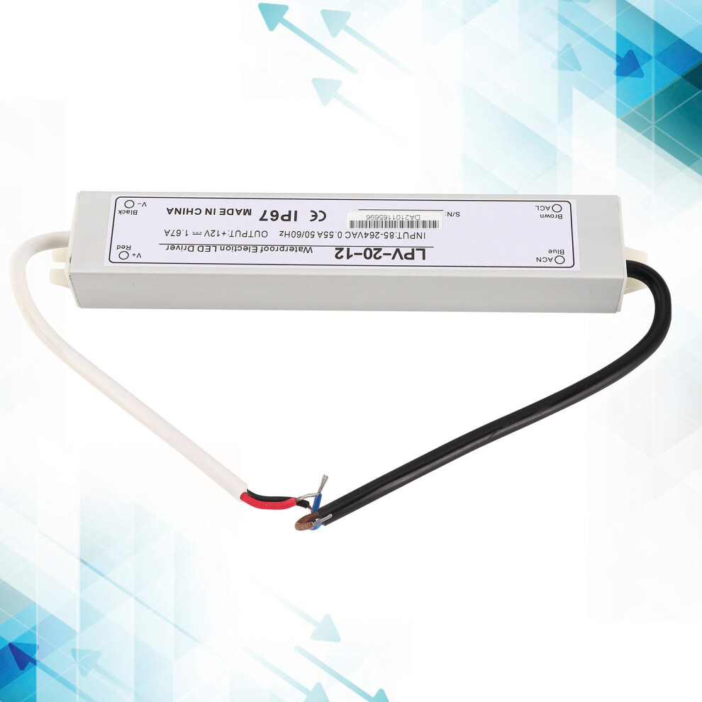 Waterproof Aluminum Alloy Power Supply 20W 12V Ip67 Compact 6921359459056