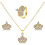 Set Bruiloft Sieraden Met Ketting Ringen En Oorbellen 2