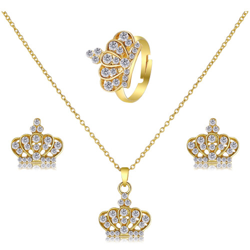 Set Bruiloft Sieraden Met Ketting Ringen En Oorbellen 1