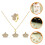 Set Bruiloft Sieraden Met Ketting Ringen En Oorbellen 3