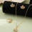 Set Bruiloft Sieraden Met Ketting Ringen En Oorbellen 5