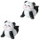 2Stk Panda Figur Mini Harz Garten Ornament Tierdeko 3