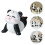 2Stk Panda Figur Mini Harz Garten Ornament Tierdeko 8