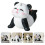 2Stk Panda Figur Mini Harz Garten Ornament Tierdeko 9