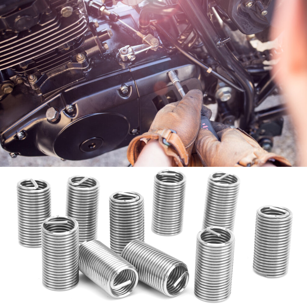 10Pcs M16x2 Stainless Steel Thread Inserts Repair Nut Tool Kit 4911359459110