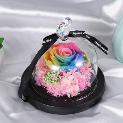 Everlasting Flower Glasabdeckung Rose Geschenk 2