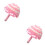 2 Handgebundener Brautstrauß Imitat Rosa 6