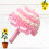 2 Handgebundener Brautstrauß Imitat Rosa 11