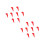 20 Pcs Christmas Hat Cover For Cava Sparkling 11