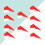 20 Pcs Christmas Hat Cover For Cava Sparkling 6
