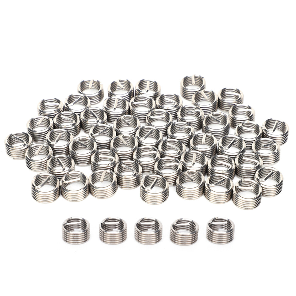 50Pcs Stainless Steel Thread Inserts M10x1.25 Male Female Repair Fasteners 9461359459474