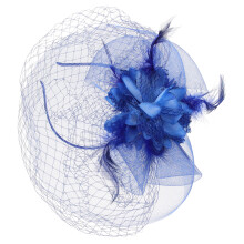 veil, federn, blumenkopfschmuck, fascinator, party-kopfbedeckung frauen